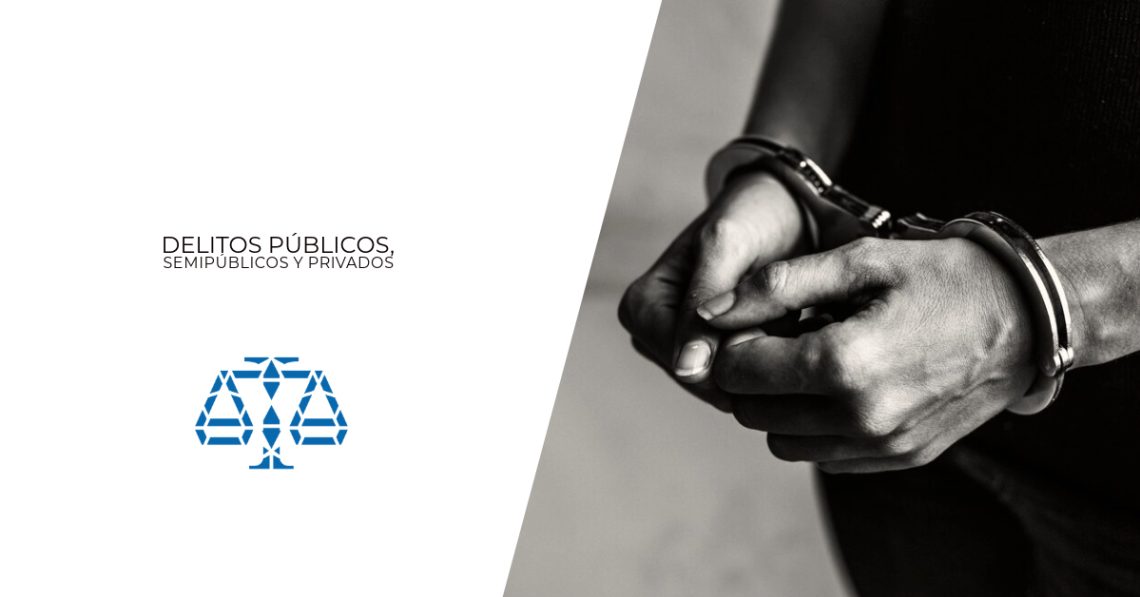 Delitos públicos, semipúblicos y privados